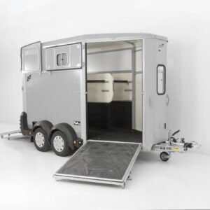 Ifor Williams Reboque para cavalos HB511-plata-Saída frontal-Novo