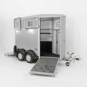 Ifor Williams Reboque para cavalos HB403-1,5er-plata-Novo