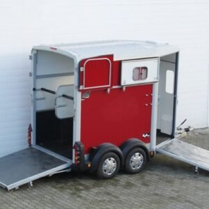 Ifor Williams Reboque para cavalos HB506-Saída frontal-rojo-Novo