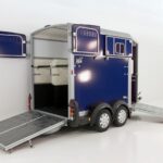 Ifor Williams Reboque para cavalos HB511-Portones traseros-Combinación de puertas-azul-Novo