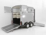 Ifor Williams Reboque para cavalos HB511-Portones traseros-Combinación de puertas-plata-Novo