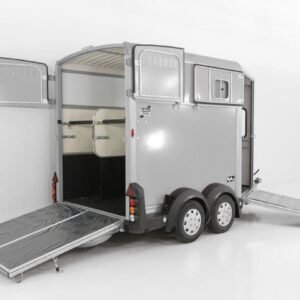 Ifor Williams Reboque para cavalos HB511-Portones traseros-Combinación de puertas-plata-Novo