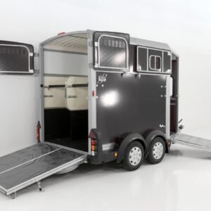 Ifor Williams Reboque para cavalos HB511-Portones traseros-Combinación de puertas-antracita-Novo