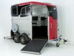 Ifor Williams Reboque para cavalos HBX 506-Saída frontal-novo modelo-rojo-Novo