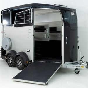 Ifor Williams Reboque para cavalos HBX 506-Saída frontal-novo modelo-preto-Novo