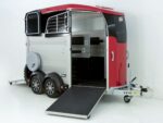 Ifor Williams Reboque para cavalos HBX 511-Saída frontal-novo modelo-rojo-Novo