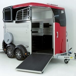 Ifor Williams Reboque para cavalos HBX 511-Saída frontal-novo modelo-rojo-Novo