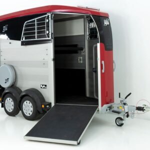 Ifor Williams Reboque para cavalos HBX 403-Saída frontal-novo modelo-rojo-Novo