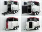 Ifor Williams Reboque para cavalos HBX 403-Saída frontal-novo modelo-rojo-Novo - Image 13