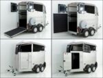 Ifor Williams Reboque para cavalos HBX 403-Saída frontal-novo modelo-plata-Novo - Image 13