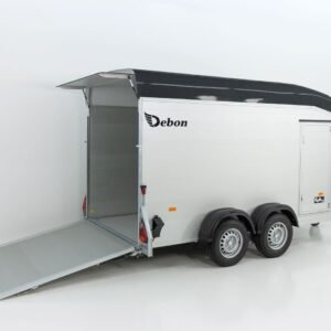Debon Reboque fechado Roadster Alu C700 179×378 H201 2,6t, Alu, Polybug, Porta, preto-Novo