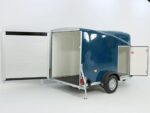 Debon Reboque fechado Cargo 1300 Vollpoly 150x290cm H:160cm, Porta, azul-Novo