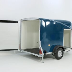 Debon Reboque fechado Cargo 1300 Vollpoly 150x290cm H:160cm, Porta, azul-Novo