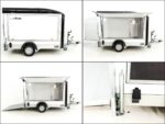 Debon Reboque fechado C300 Sandwich 148x295cm H:190cm 1,3t, Alu, Polybug, Porta, Trampilla, preto-Novo - Image 8