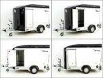 Debon Reboque fechado C300 Sandwich 148x295cm H:190cm 1,3t, Alu, Polybug, Porta, Trampilla, preto-Novo - Image 9