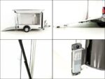 Debon Reboque fechado C300 Sandwich 148x295cm H:190cm 1,3t, Alu, Polybug, Porta, Trampilla, preto-Novo - Image 10
