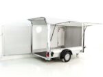 Debon Reboque fechado C300 Sandwich 148x295cm H:190cm 1,3t, Alu, Polybug, Porta, Trampilla, branco-Novo - Image 2