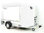 Debon Reboque fechado C300 Sandwich 148x295cm H:190cm 1,3t, Alu, Polybug, Porta, Trampilla, branco-Novo - Image 3