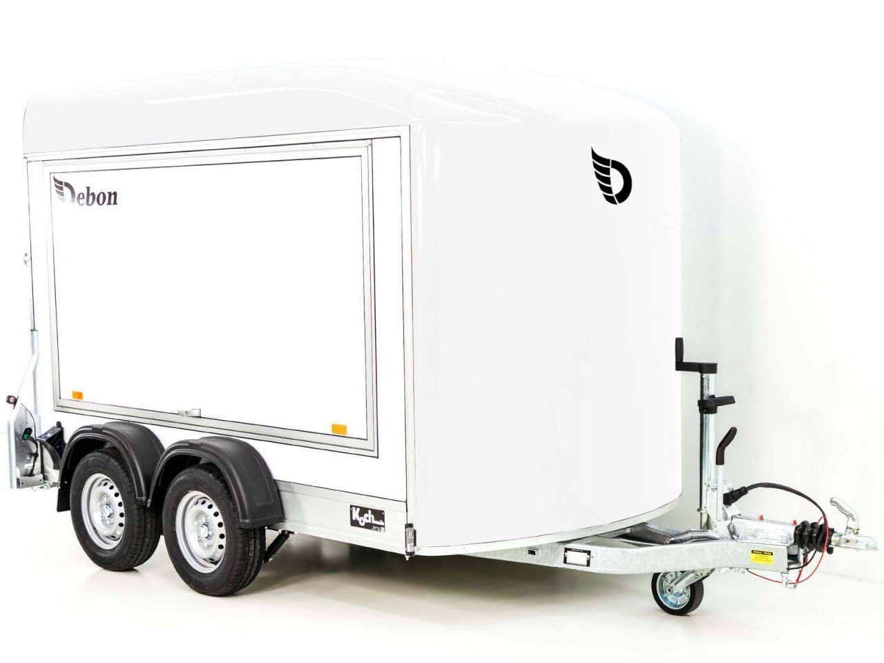 Debon Reboque fechado C500 Sandwich 164x300cm H:200cm 2,0t-Alu-Polybug-Porta-branco-Novo - Image 3
