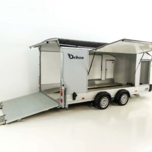 Debon Reboque fechado Roadster C1000 200x500x200cm 3,5t preto - E-vientoe -Rampas elevadas-Novo