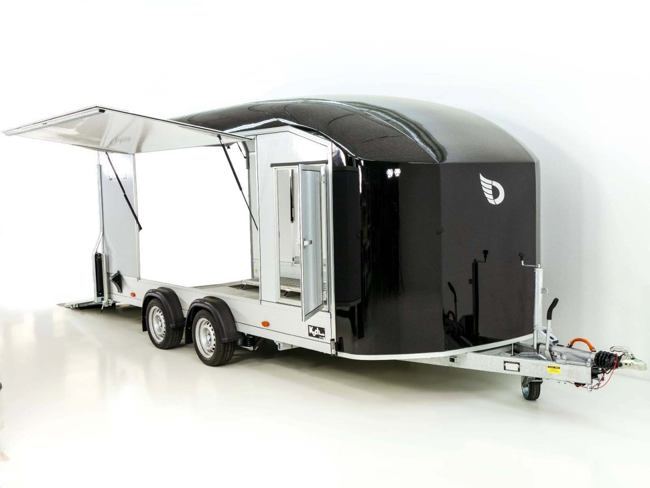 Debon Reboque fechado Roadster C1000 200x500x200cm 3,5t preto - E-vientoe -Rampas elevadas-Novo - Image 2