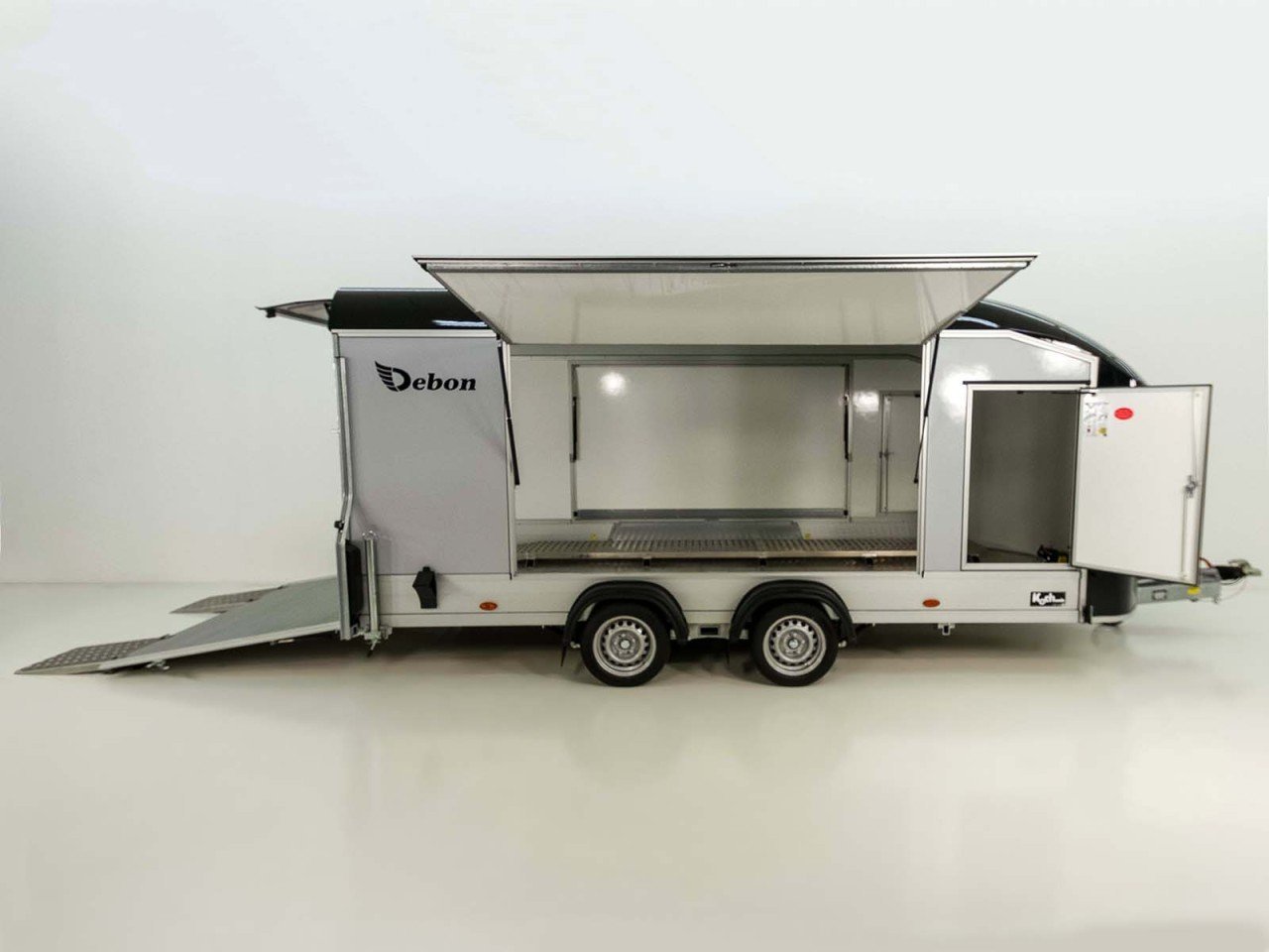 Debon Reboque fechado Roadster C1000 200x500x200cm 3,5t preto - E-vientoe -Rampas elevadas-Novo - Image 5