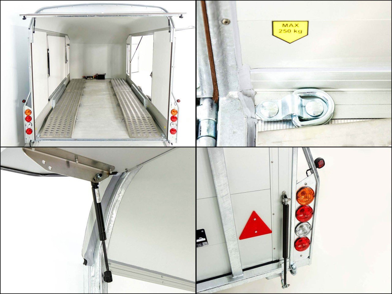 Debon Reboque fechado Roadster C1000 200x500x200cm 3,5t preto - E-vientoe -Rampas elevadas-Novo - Image 9