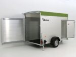 Debon Reboque fechado C300 148x295cm H:190cm 1,3t Alu, Polybug, Porta, verde oliva-Novo - Image 2