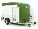Debon Reboque fechado C400 164x315cm H:200cm 1,3t, Alu, Polybug, Porta, verde oliva-Novo - Image 5