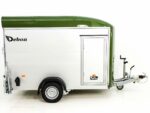 Debon Reboque fechado C400 164x315cm H:200cm 1,3t, Alu, Polybug, Porta, verde oliva-Novo - Image 6