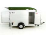 Debon Reboque fechado C400 164x315cm H:200cm 1,3t, Alu, Polybug, Porta, verde oliva-Novo - Image 7