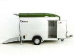 Debon Reboque fechado C400 164x315cm H:200cm 1,3t, Alu, Polybug, Porta, verde oliva-Novo - Image 8