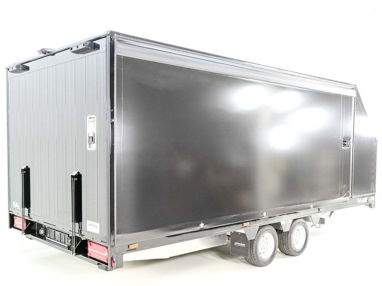 Moetefindt Reboque para transporte de coches Lona FTP235 235×550 3,5t H:180cm-Luz de marcha-atrás-Câmara de marcha-atrás--Novo - Image 4