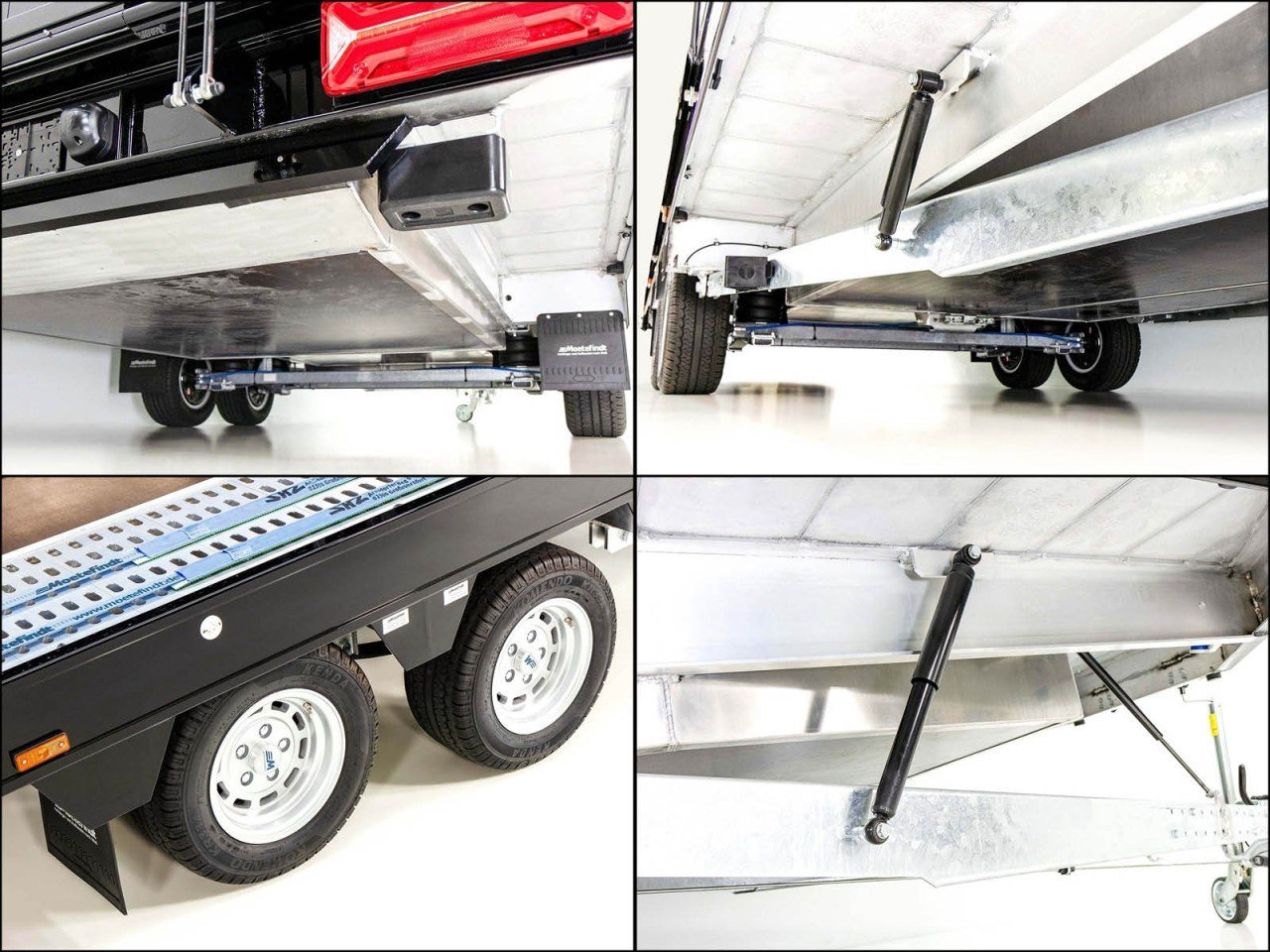 Moetefindt Reboque para transporte de coches Lona FTP235 235×550 3,5t H:180cm-Luz de marcha-atrás-Câmara de marcha-atrás--Novo - Image 20
