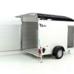Debon Reboque fechado C400 164x315cm H:200cm 1,3t, Alu, Polybug, Porta, preto-Novo