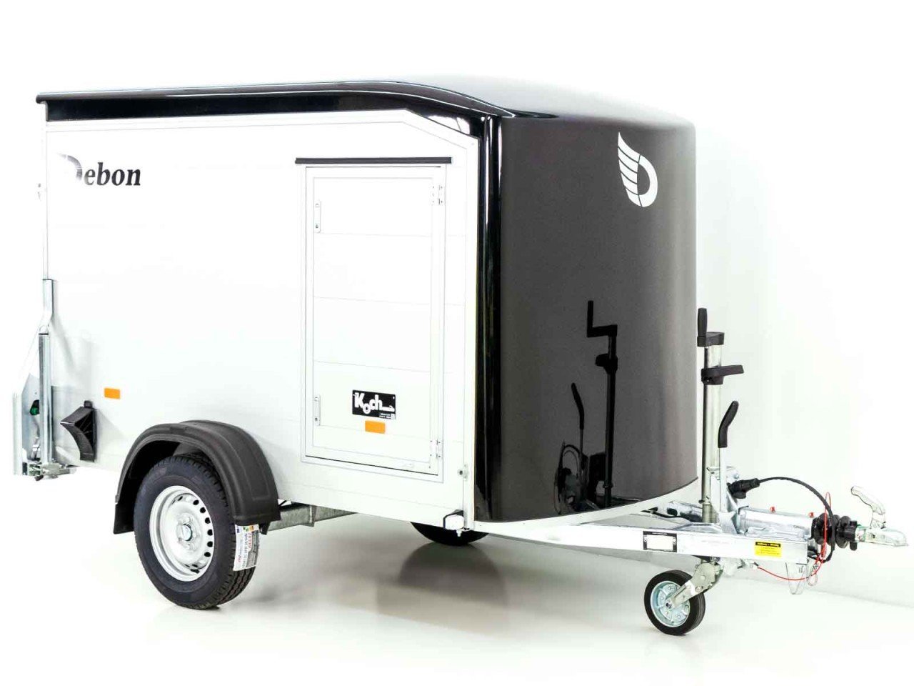 Debon Reboque fechado Roadster Alu 255 125x255cm H:156cm, preto-Novo - Image 3