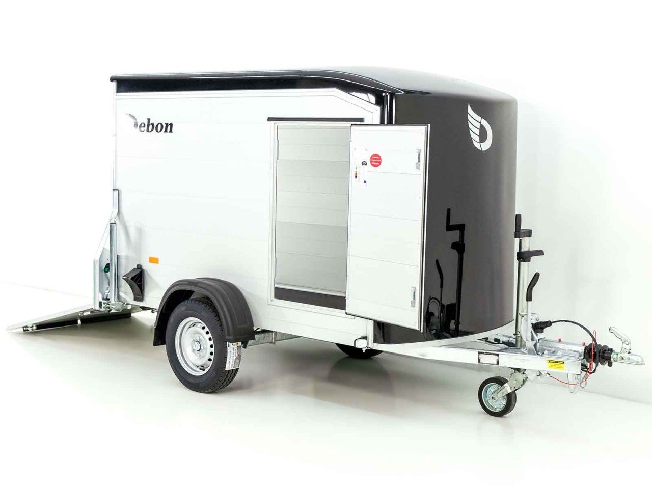 Debon Reboque fechado Roadster Alu 255 125x255cm H:156cm, preto-Novo - Image 4