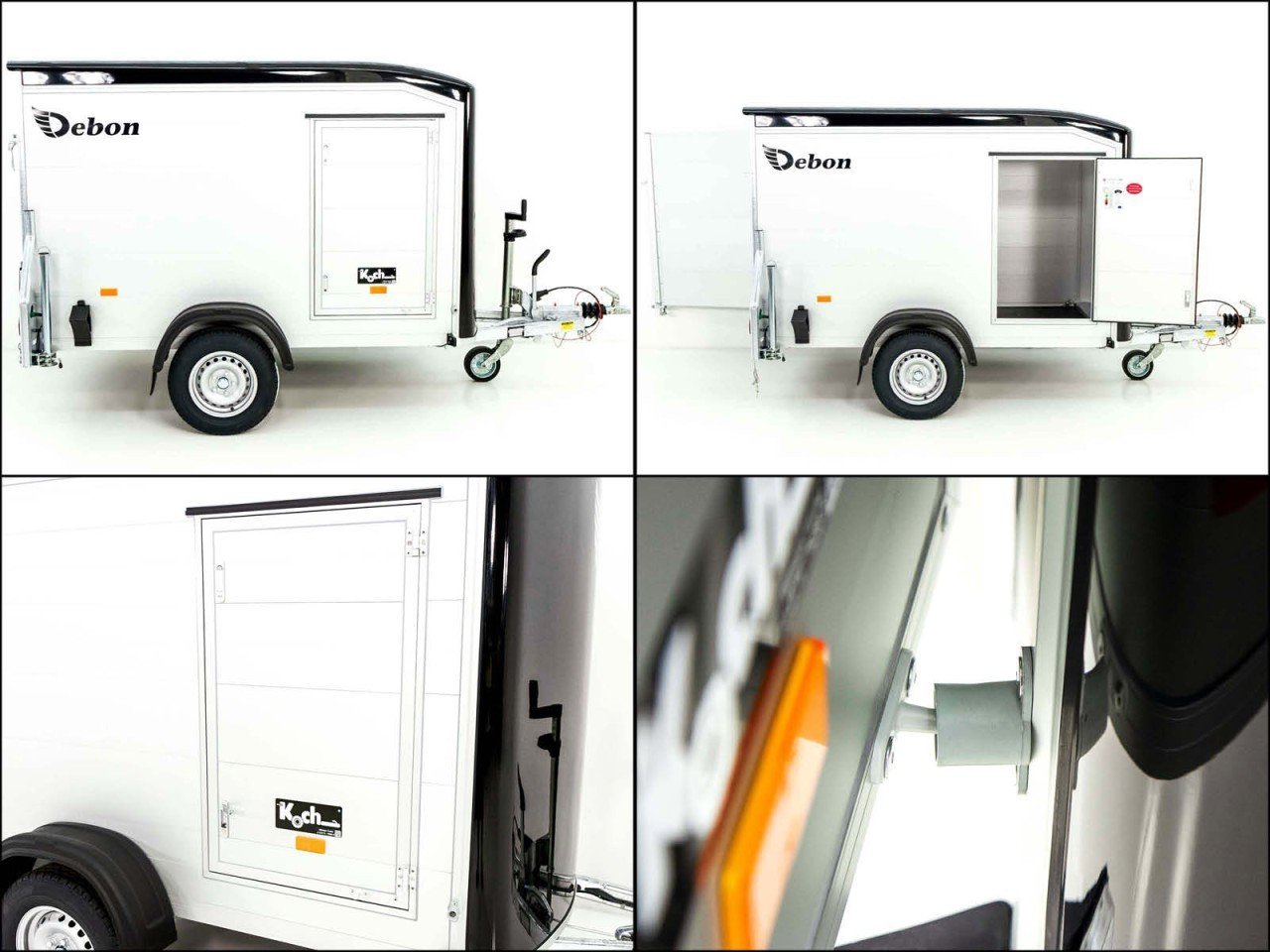 Debon Reboque fechado Roadster Alu 255 125x255cm H:156cm, preto-Novo - Image 9