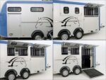 Cheval Liberté Reboque para cavalos Maxi 4, 4 Cavalos, Pullman-Trem de rodagem, 100km/h, azul-Novo - Image 7