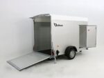 Debon Reboque fechado C300 148x295cm H:190cm 1,3t, Alu, Polybug, Porta, branco-Novo - Image 4