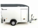 Debon Reboque fechado C400 164x315cm H:200cm 1,3t, Alu, Polybug, Porta, gris-Novo - Image 4