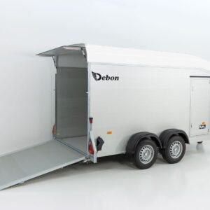 Debon Reboque fechado Roadster Alu C700 179×378 H201 2,6t, Alu, Polybug, Porta, branco-Novo