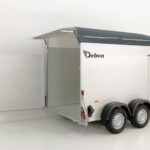 Debon Reboque fechado C500 164x300cm H:200cm 2,0t, Alu, Polybug, Porta, gris-Novo