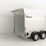 Debon Reboque fechado C500 164x300cm H:200cm 2,6t, Alu, Polybug, Porta, branco-Novo