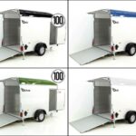 Debon Reboque fechado C400 164x315cm H:200cm 1,3t, Alu, Polybug, Porta-Novo