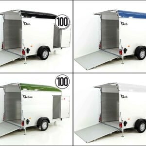 Debon Reboque fechado C400 164x315cm H:200cm 1,3t, Alu, Polybug, Porta-Novo