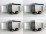 Debon Reboque fechado C300 148x295cm H:190cm 1,3t, Alu, Polybug, Porta-Novo