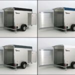 Debon Reboque fechado C300 148x295cm H:190cm 1,3t, Alu, Polybug, Porta-Novo