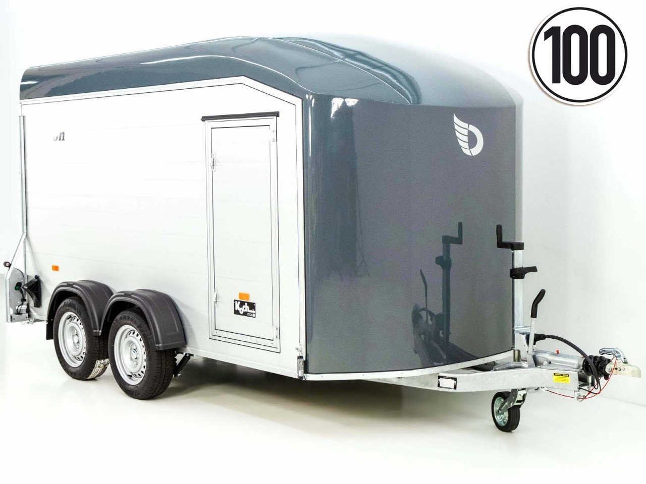 Debon Reboque fechado Roadster C700 179×378 Altura:201cm 2,6t, Alu, Polybug, Porta, gris-Novo - Image 2