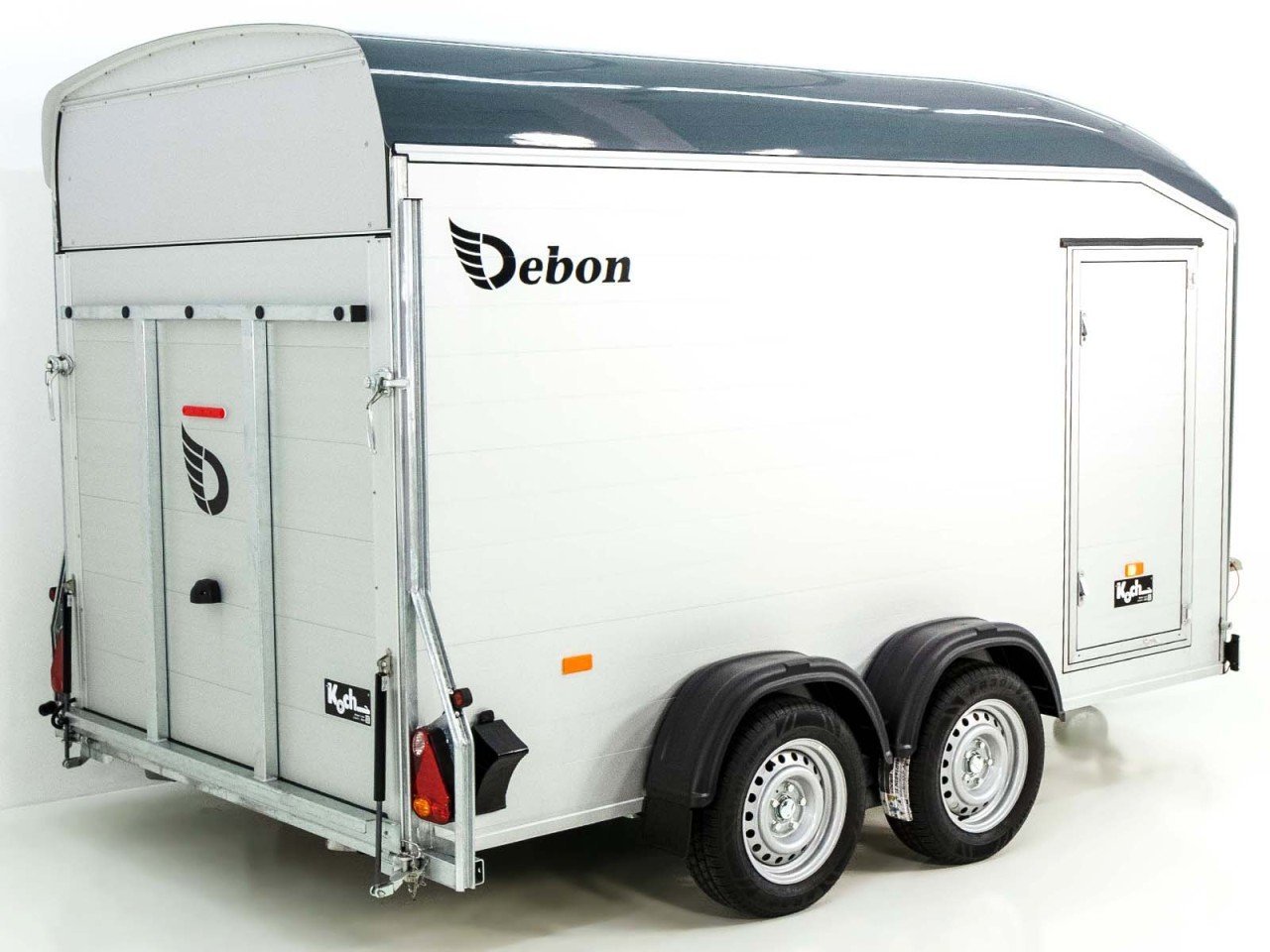 Debon Reboque fechado Roadster C700 179×378 Altura:201cm 2,6t, Alu, Polybug, Porta, gris-Novo - Image 4